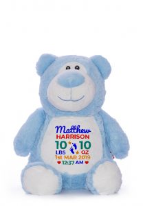 Personalised Blue Bear Teddy