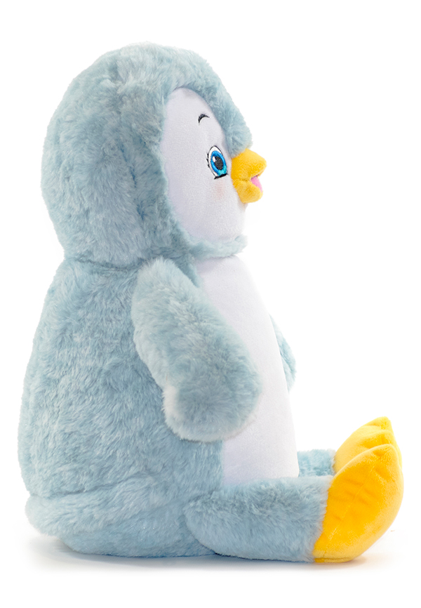 Hand Embroidered Personalised Penguin Teddy