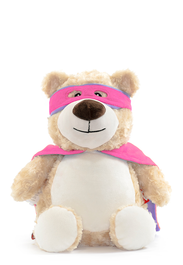Pink Hero Teddy Bear