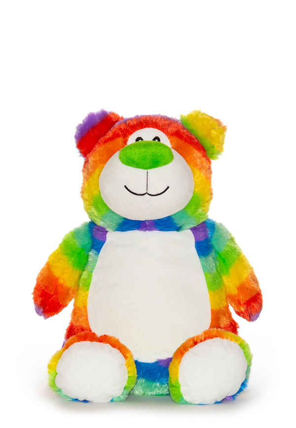 Personalised Rainbow Teddy Bear